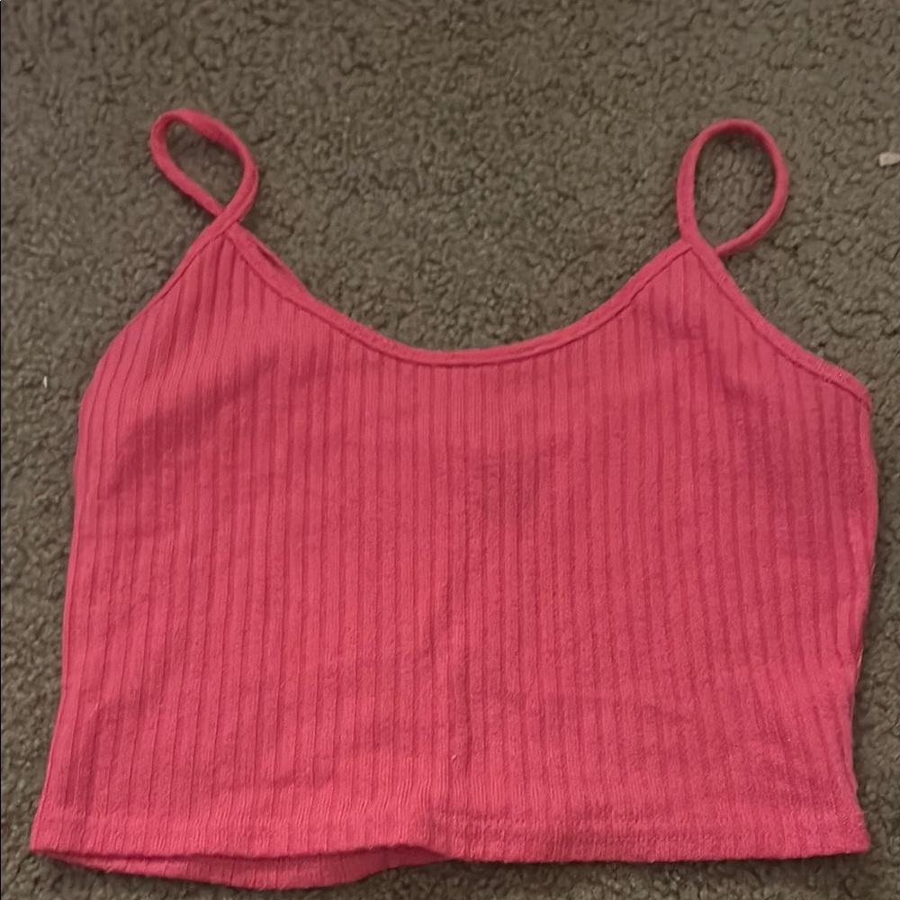 Pink cami crop top perfect condition!